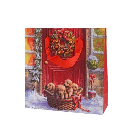AGB2017510 TAŠKA vian V17x17x6cm Basket with puppies