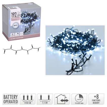 LED SVETIELKA /192/ BO  W,IND/OUT,TIMER,FUNK8