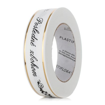 STUHA smútočná biela/čierna ,,Posledné zbohom,,  3/50Y 01-45-00