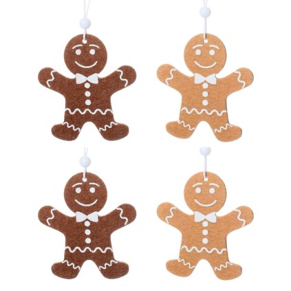 PERNÍKOVÝ CHLAPČEK TEXTIL HNEDÝ S/4 12*1.5*16cm