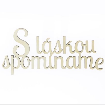 VÝREZ-S LÁSKOU SPOMÍNAME 20X9CM S/2