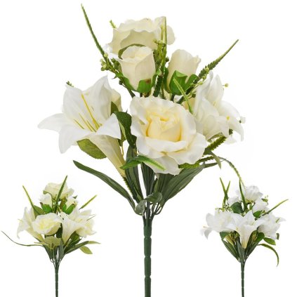 AKCIA! KYTICA ĽALIA/RUŽA 3F 40cm SUPER CENA!!