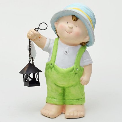 KERAM. CHLAPEC S LAMPÁŠOM 13,5X8,5X22,5CM MGO