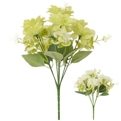 KYTICA ANEMONKY, DROB.KVETY, ZELEŇ MIX/2F 32CM