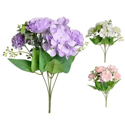 KYTICA RUŽA+KARAFIÁT+HORT. 3F 32cm