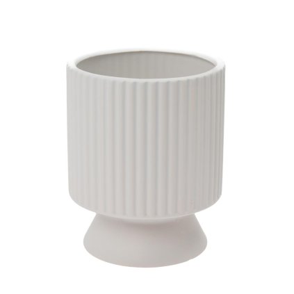 OBAL NA PODSTAVCI KERAMIKA BIELA 12*12*15CM