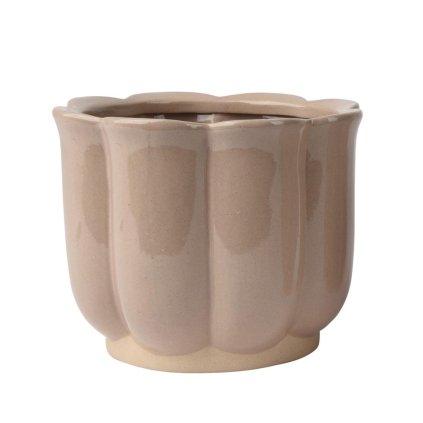 Kvetináč obal flower stredný krém