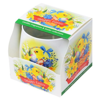 VOŇ.V SKLE HAPPY EASTER -KURIATKA 100GR/SAS6002/ 8cm