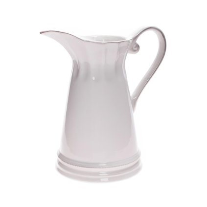 VÁZA DŽBÁN KERAMIKA 20x11x23CM BIELY