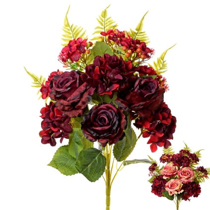 KYTICA RUŽA HORTENZ. x11 2F 55cm