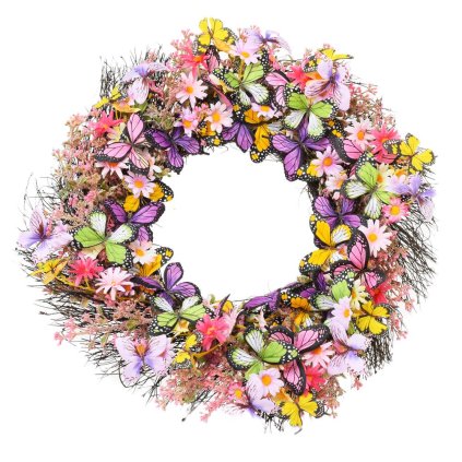 VENIEC MOTÝLE 61x61CM FIALOVORUŽOVÝ