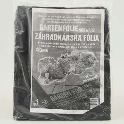 FÓLIA ČIERNA JAHODY 1,2X10M