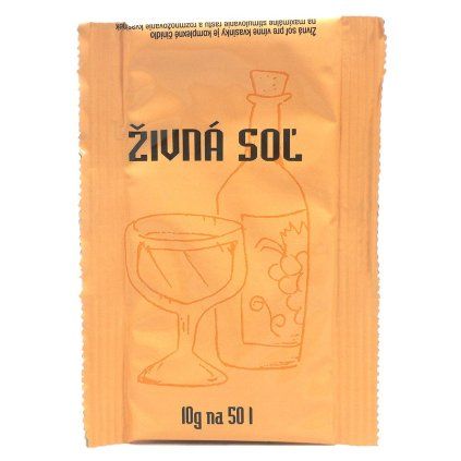 Živná soľ na  50L - 10g