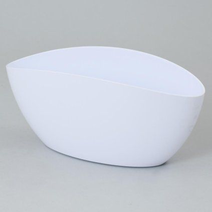 633 OBAL OVÁL.LUNA BIELY 34x15x15CM
