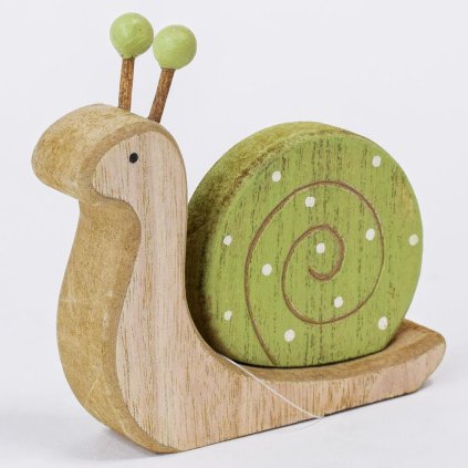 SLIMÁK DREVENÝ 10,5x9,8x2,5CM