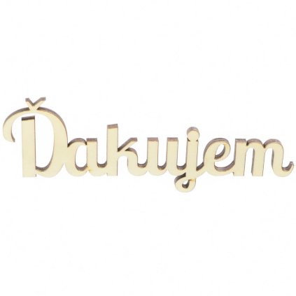 VÝREZ-ĎAKUJEM 15X5CM S/6