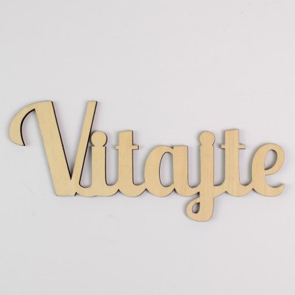 VÝREZ-VITAJTE NATUR 20X7CM S/3