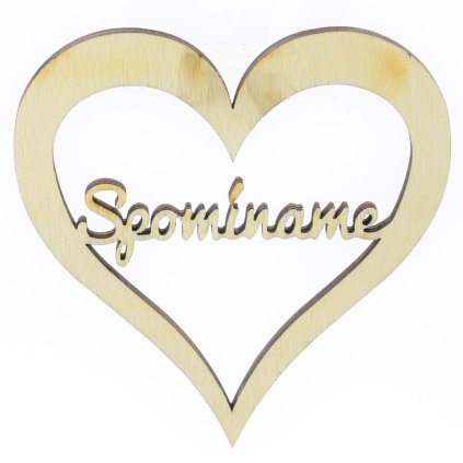 VÝREZ-SPOMÍNAME V SRDCI 10X9CM S/4