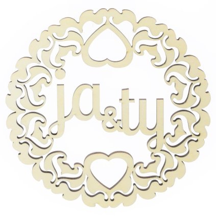 VÝREZ- KRUH JA A TY 15CM S/2