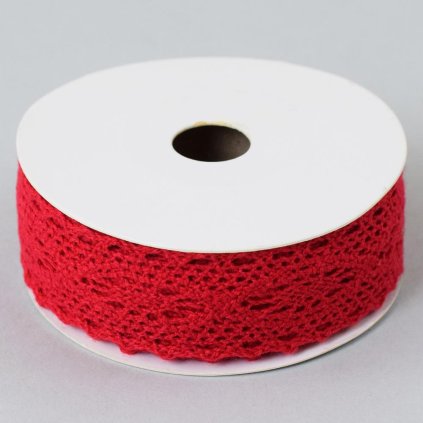 STUHA ČIPKA ČERVENÁ 2,7x5