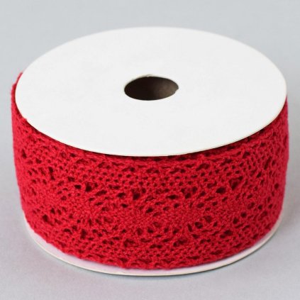 STUHA ČIPKA ČERVENÁ 3,8x5