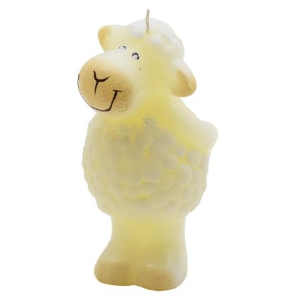 FIGURKA BARANČEK STOJACI ECRU 10cm