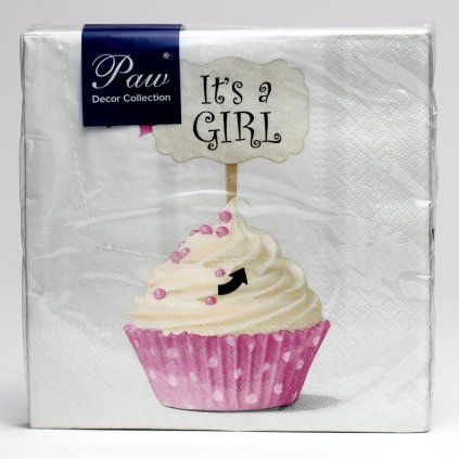 SDL150900 SERVÍTKY PINK CUPCAKE 20ks