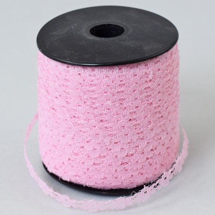 STUHA ČIPKA 9MMx100Y RUŽOVÁ