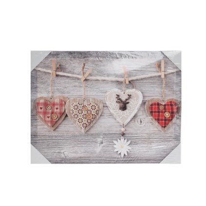 OBRAZ SRDCIA 30x40x1,5CM