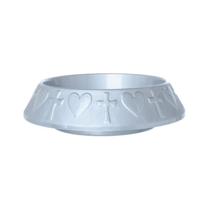 75 MISA NOWA SRDCE STRIEBORNÁ 26XV10CM