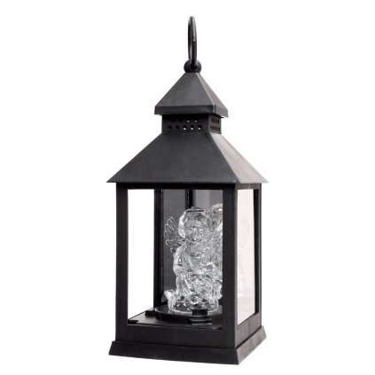 LED LUCERNA S ANJELOM ČIERNA 8/18/YZE/BLACK