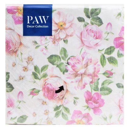 SDL127611 SERVÍTKY ROSES GLORY 3vrs/33x33cm