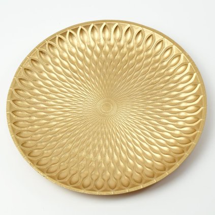 TÁCKA DREVO MDF ZLATÁ 29,3x3CM