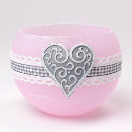 SRDCE LAMP.120 RUŽOVÝ