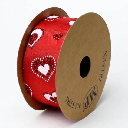 AKCIA! STUHA SRDCE 4CMX15M ČERVENÁ