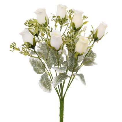 KYTICA RUŽA BIELA 39cm