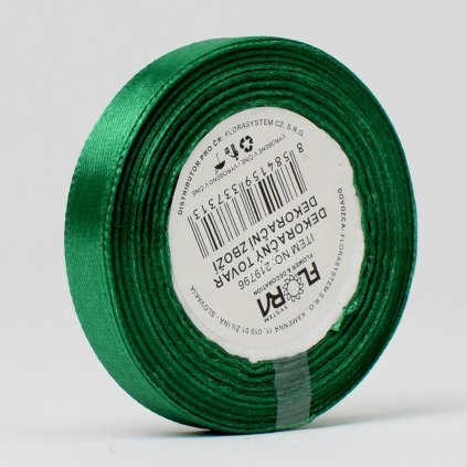 SATÉN STUHA ZELENÁ 10MM/15M