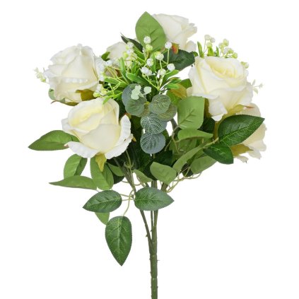 KYTICA RUŽA KRÉMOVÁ 45cm