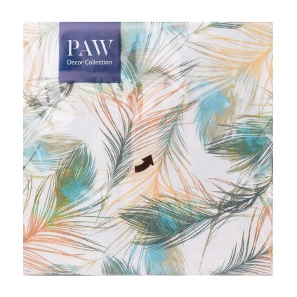 SDL138100 SERVÍTKY 3vrs/33x33cm 20ks Feather composition