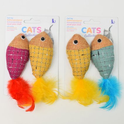 AKCIA! HRAČKA RYBKA PRE MAČKY 2ASS