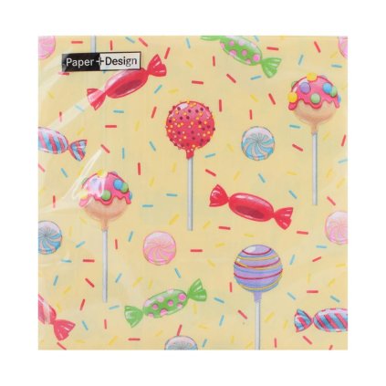 198281 SERVÍTKY PARTY CANDY 33x33cm