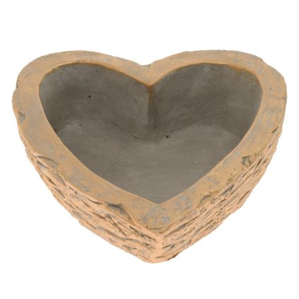 OBAL SRDCE CEMENT BLEDO-SIVO-ZLATÉ 20CM