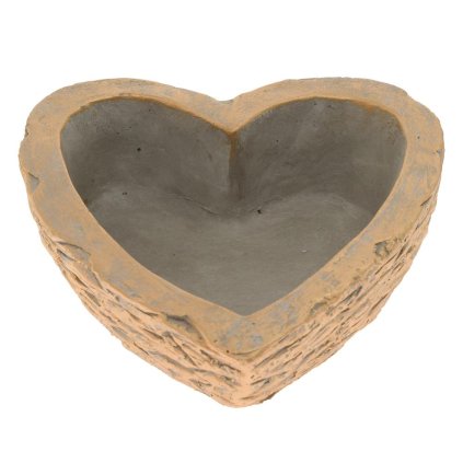 OBAL SRDCE CEMENT BLEDO-SIVO-ZLATÉ 23CM