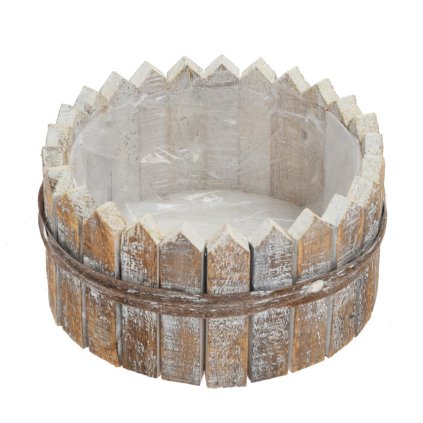 434FL/S OBAL OVÁL M DREVO 21,5x21,5x11CM