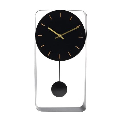 HODINY NÁSTENNÉ 40x20CM ČIERNE