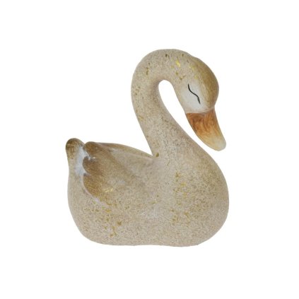 LABUŤ KERAMIKA 10,5x6,3x12,3CM BIELA