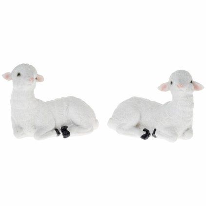 OVCA POLY 10x5x7,5CM BIELA MIX/2