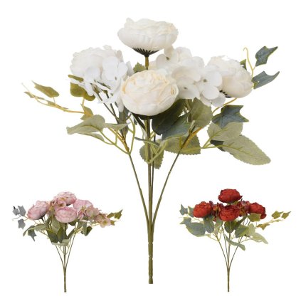 KYTICA RANUNCULUS, DROB.KVETY, BREČTAN MIX/3F 28CM