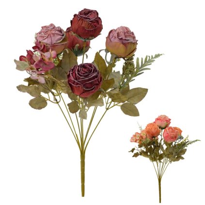 KYTICA RUŽA, ZELEŇ MIX/2F 42CM