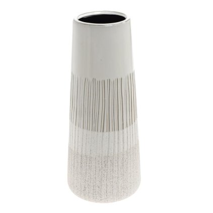 OBAL VÁZA KERAMIKA 14*14*33 BIELY